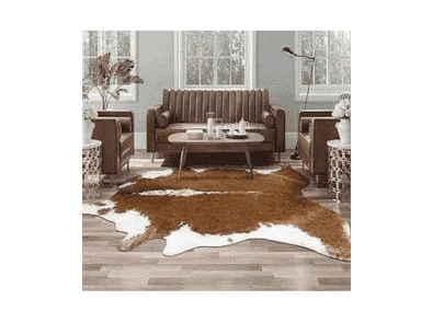 faux cowhide rug